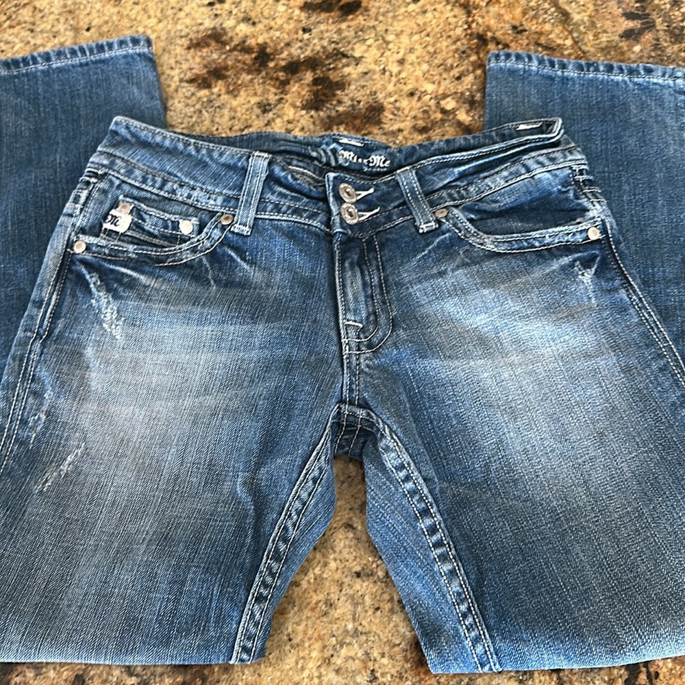 MISS me Cropped Jeans Style JP4442 Color Lakewood Size 27 - Picture 3 of 5